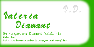 valeria diamant business card